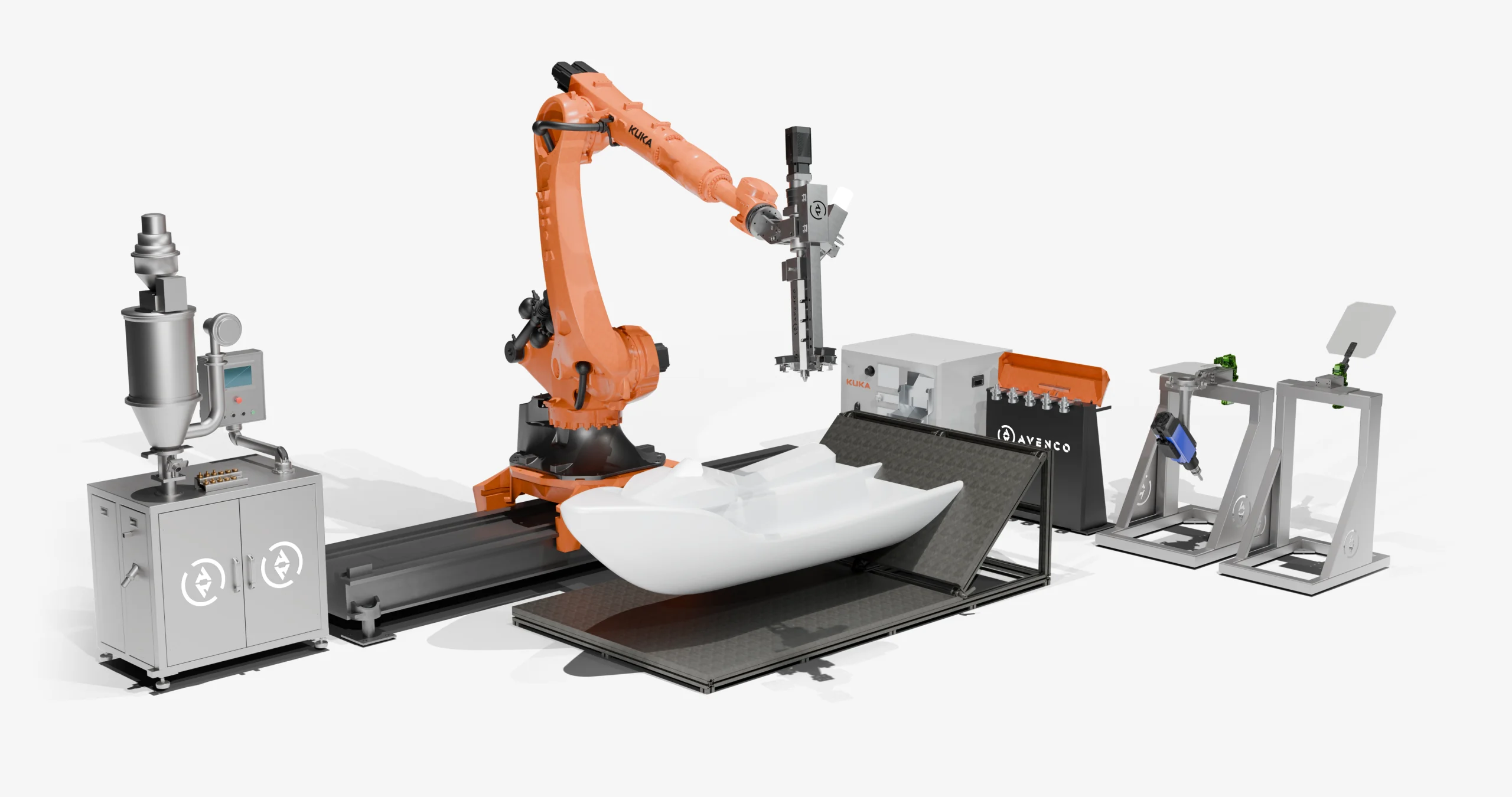 AVEX extruders are designed for continuous, high-throughput production of large-format parts using reinforced thermoplastics.